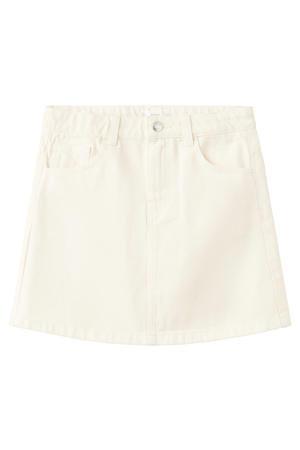 denim spijkerrok beige
