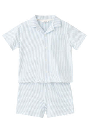 shortama blauw/wit