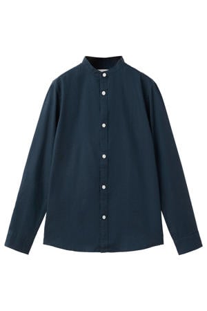 linnen overhemd donkerblauw