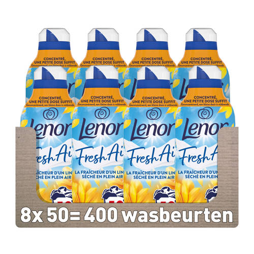 Lenor Fresh Air Wasverzachter Zonnestralen - 8 x 700 ml - 8 x 50 Wasbeurten - 400 wasbeurten afbeelding