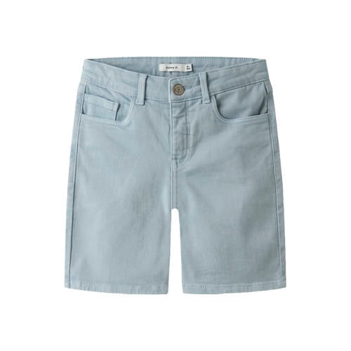 NAME IT KIDS regular bermuda short lichtblauw Korte broek Jongens Stretchkatoen - maat 158 afbeelding