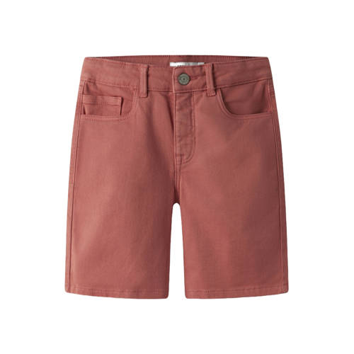 NAME IT KIDS regular bermuda short koraalrood Korte broek Jongens Stretchkatoen - maat 164 afbeelding