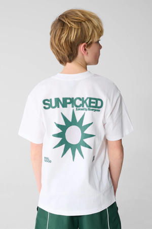 T-shirt met backprint wit