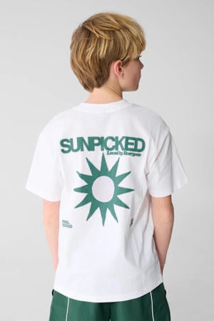 T-shirt met backprint wit