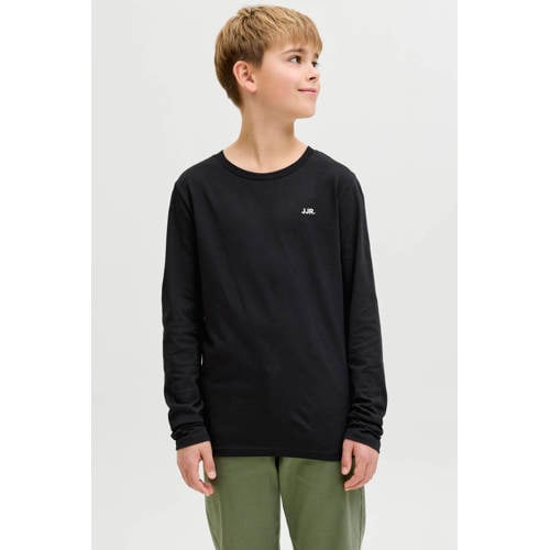 JJ REBEL JUNIOR longsleeve zwart Jongens Katoen Ronde hals Effen - maat 164 afbeelding
