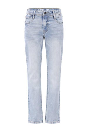 straight leg jeans light blue denim