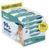 Pampers 99% Water Baby Wipes  - 18 x 60 stuks