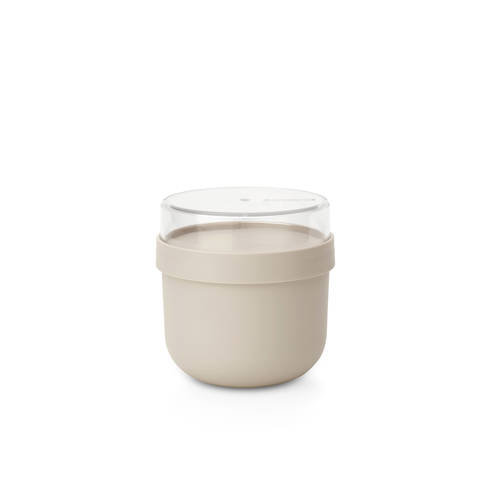 Brabantia Make & Take yoghurtbeker - 0,5 l - Kunststof - Soft Beige Broodtrommel afbeelding