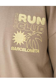 thumbnail: Taupe jongens Shoeby T-shirt van katoen met backprint, korte mouwen en ronde hals