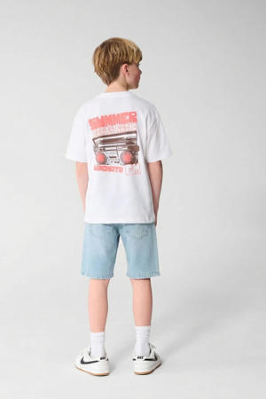 T-shirt met backprint wit
