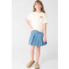 Shoeby T-shirt met backprint ecru