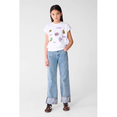 Shoeby T-shirt wit Meisjes Katoen Ronde hals Effen - maat 158/164 afbeelding
