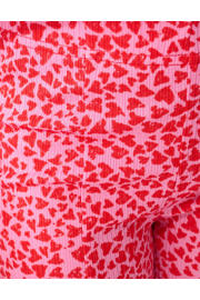 thumbnail: Shoeby high waist flared broek met hartjes roze