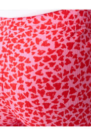 thumbnail: Shoeby high waist flared broek met hartjes roze
