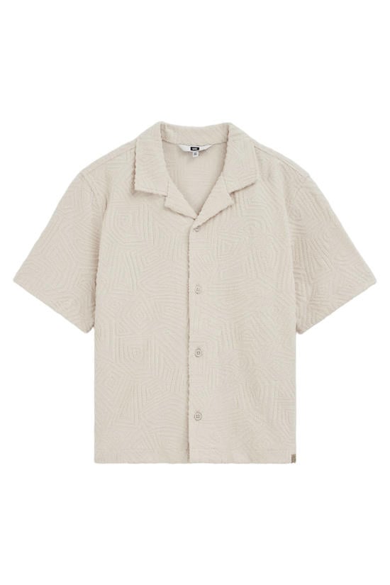 beige overhemden jongens