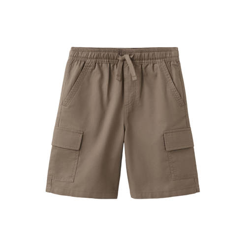 Mango Kids cargo short bruin Korte broek Jongens Katoen Effen - maat 140 afbeelding