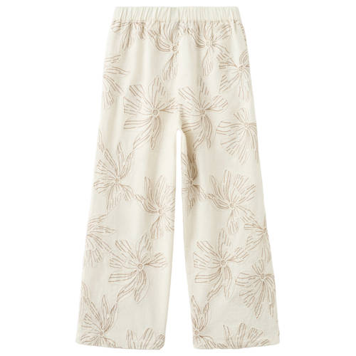 Mango Kids gebloemde casual broek Meisjes Katoen Bloemen - maat 128 afbeelding
