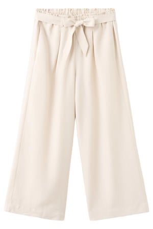 wide leg pantalon beige