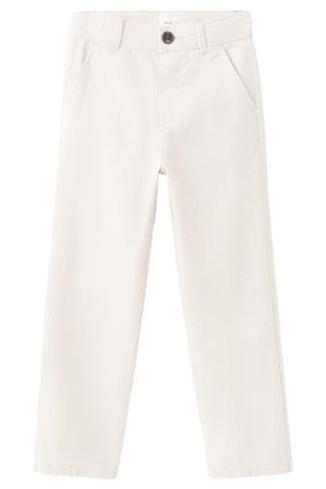 chino met linnen beige