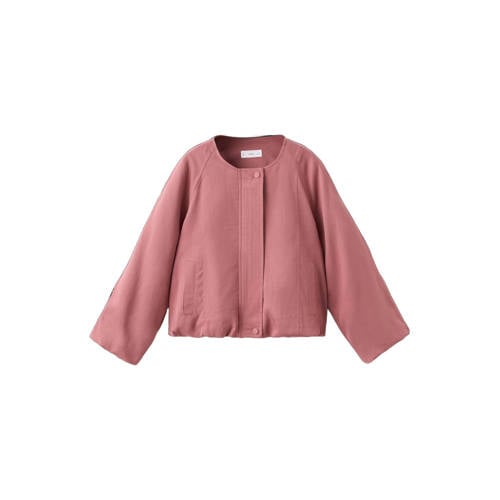 Mango Kids zomerjas roze Meisjes Lyocell Ronde hals Effen - maat 152 afbeelding