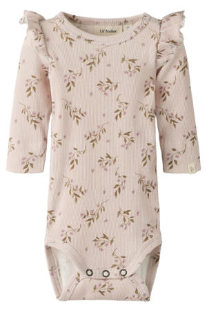 romper met ruches en print - lila
