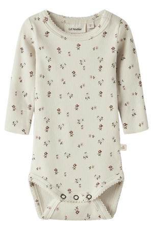 romper met print - ecru