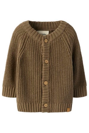 vest gebreid bruin