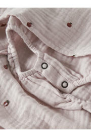 thumbnail: LIL' ATELIER BABY korte jurk met ruches en stippen - lila