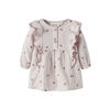 LIL' ATELIER BABY korte jurk met ruches en stippen - lila