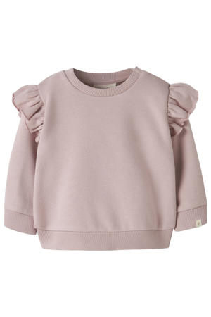 oversized sweater met ruches - oudroze