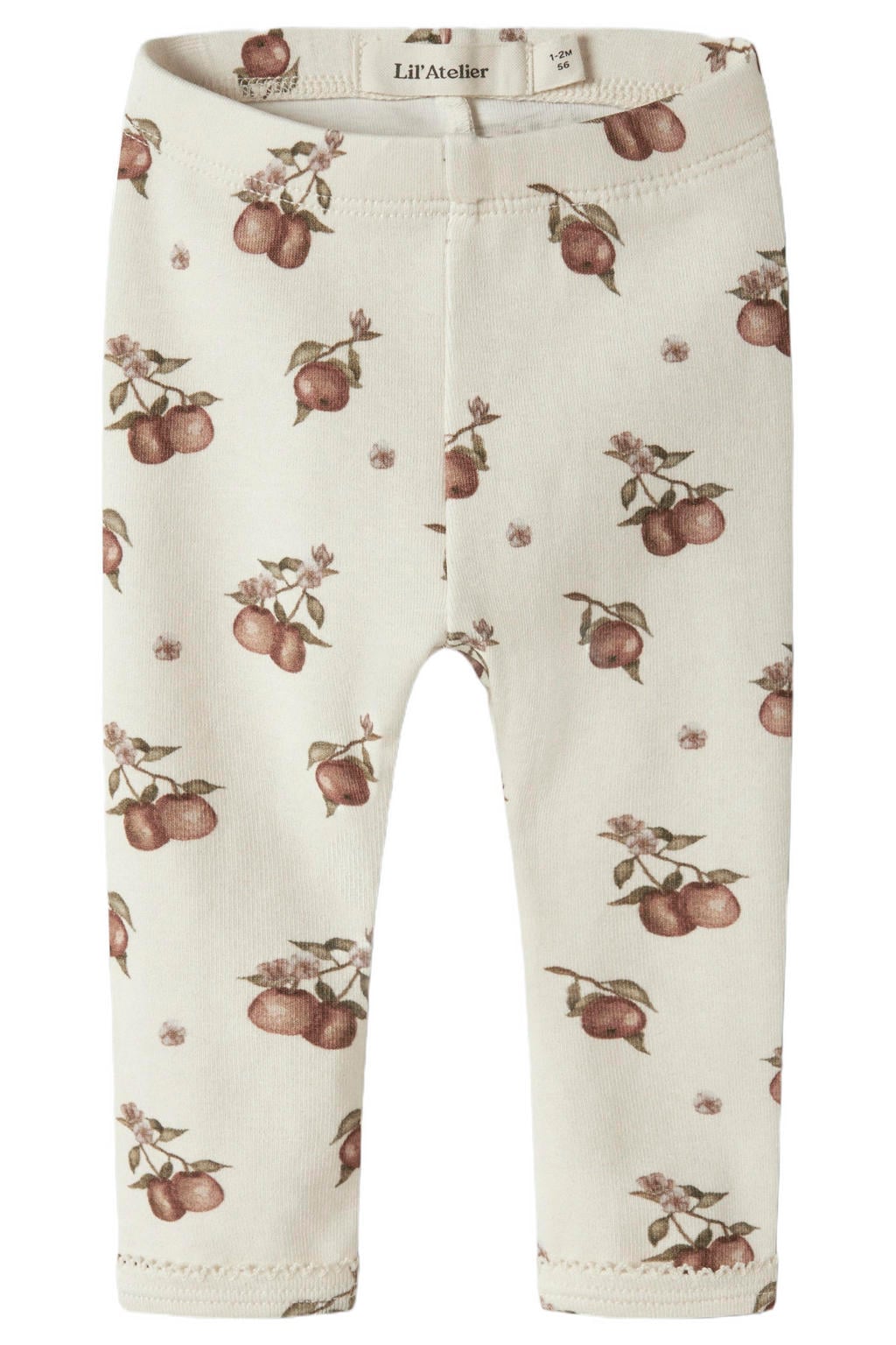 LIL' ATELIER BABY legging met print - ecru