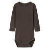 NAME IT BABY romper chocoladebruin