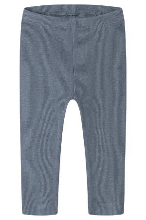 skinny regular waist babybroek rib gebreid