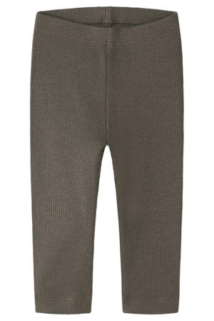 skinny regular waist babybroek rib gebreid