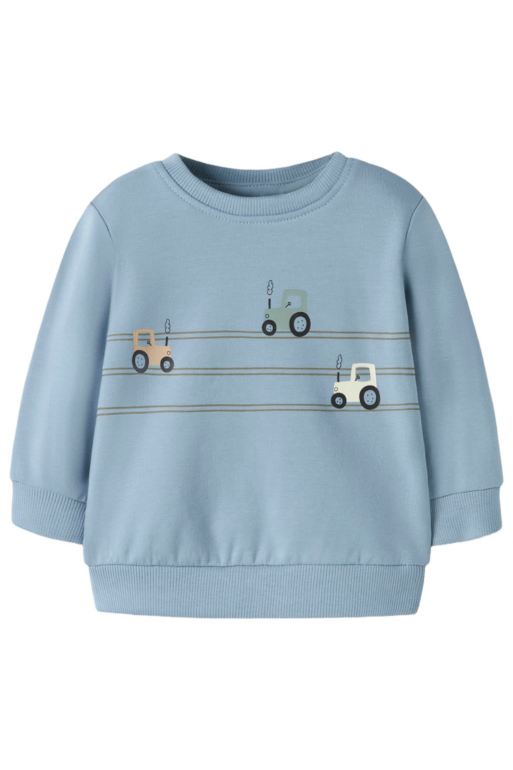 NAME IT BABY sweater met print - lichtblauw