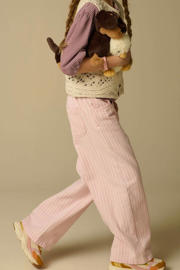 thumbnail: Sissy-Boy gestreepte wide leg jeans lichtroze