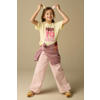 Sissy-Boy gestreepte wide leg jeans lichtroze