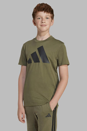 T-shirt groen/zwart