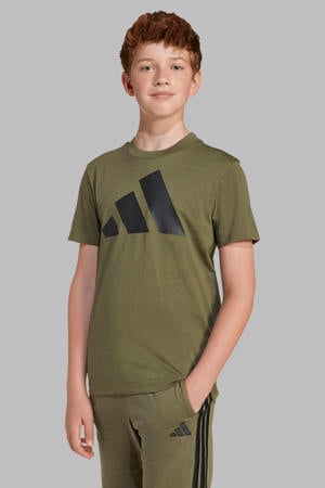 T-shirt groen/zwart