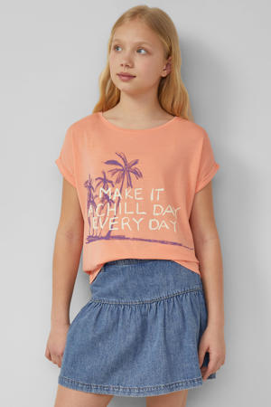 T-shirt zalm