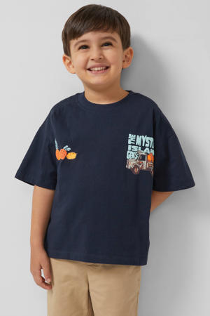 T-shirt donkerblauw