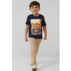 s.Oliver T-shirt met print - donkerblauw