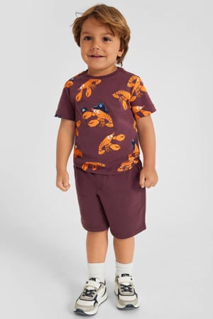 T-shirt donkerrood