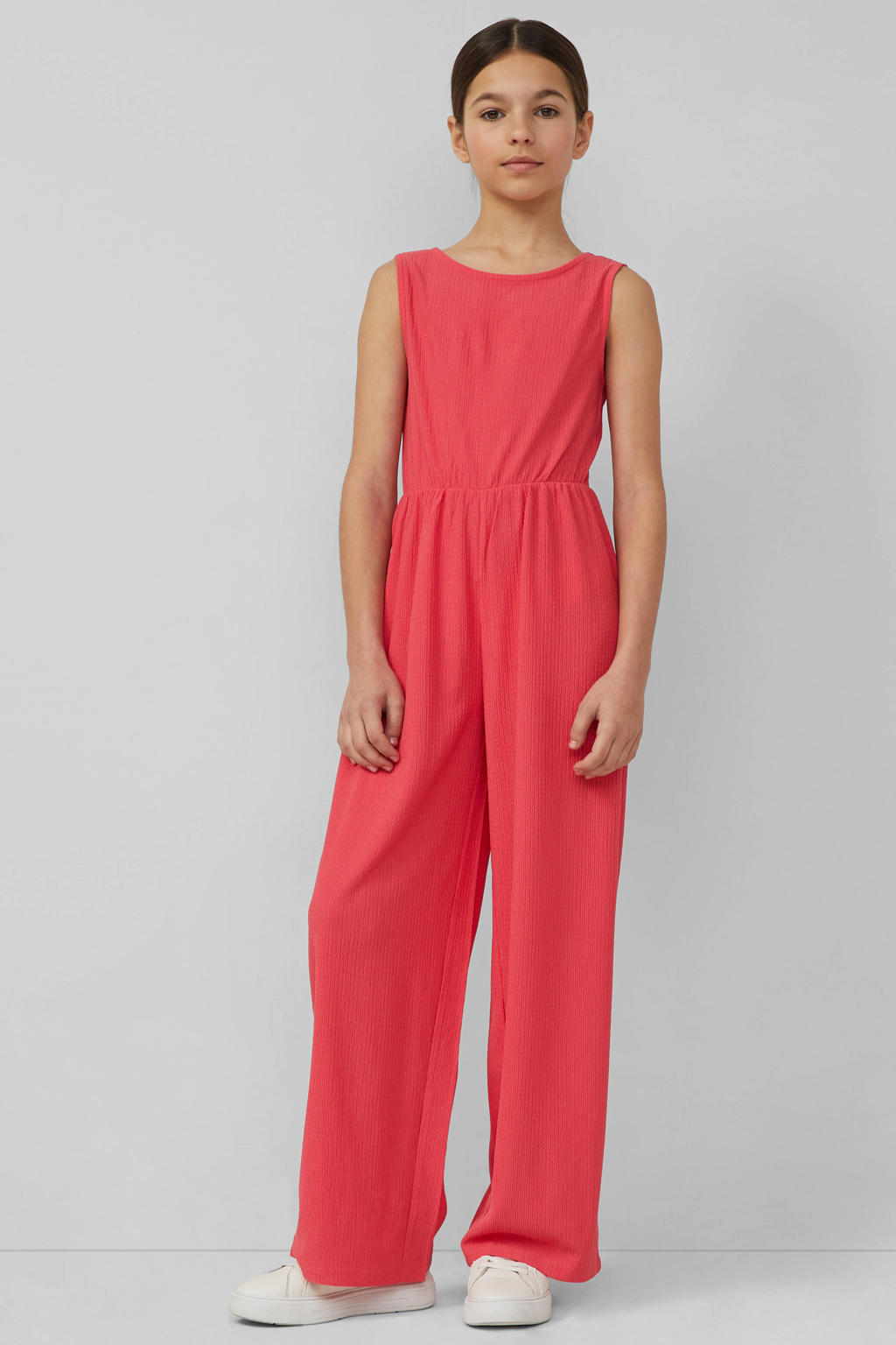 s.Oliver getailleerd jumpsuit roze