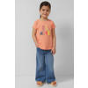 s.Oliver T-shirt met pailletten oranje