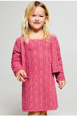 vest roze gebreid
