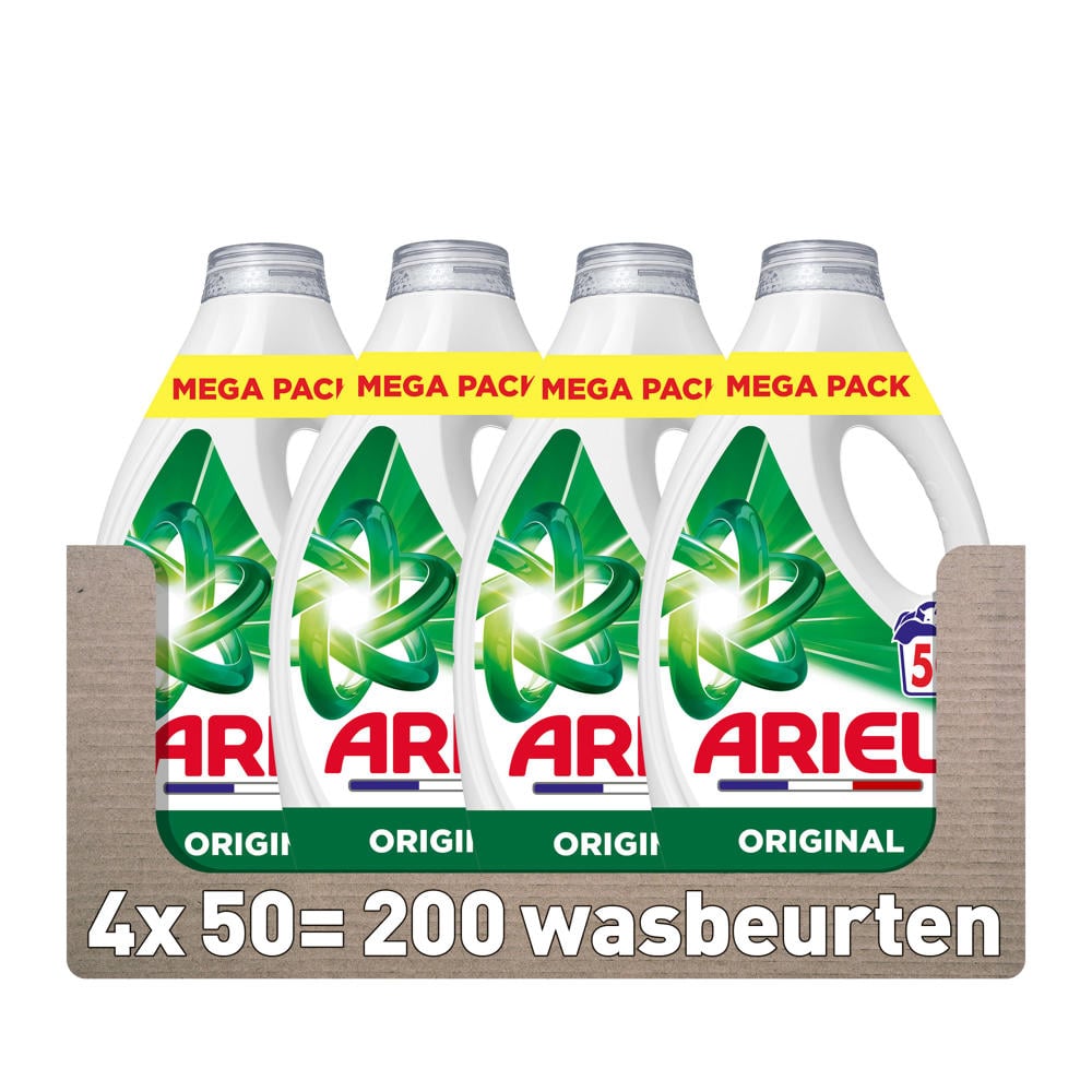 Ariel Vloeibaar Wasmiddel Original - 4 x 50 Wasbeurten - 200 wasbeurten