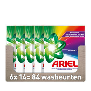 Waspoeder Kleur - 6 x 700 gram - 6 x 14 wasbeurten - 84 wasbeurten