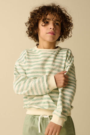 gestreepte sweater wit