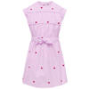 KIDS ONLY GIRL gestreepte korte jurk met hartjes roze